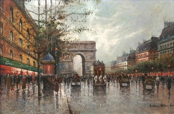 街並み Painting - アントワーヌ ブランシャール ラルク ドゥ トリオンフ パリジャン